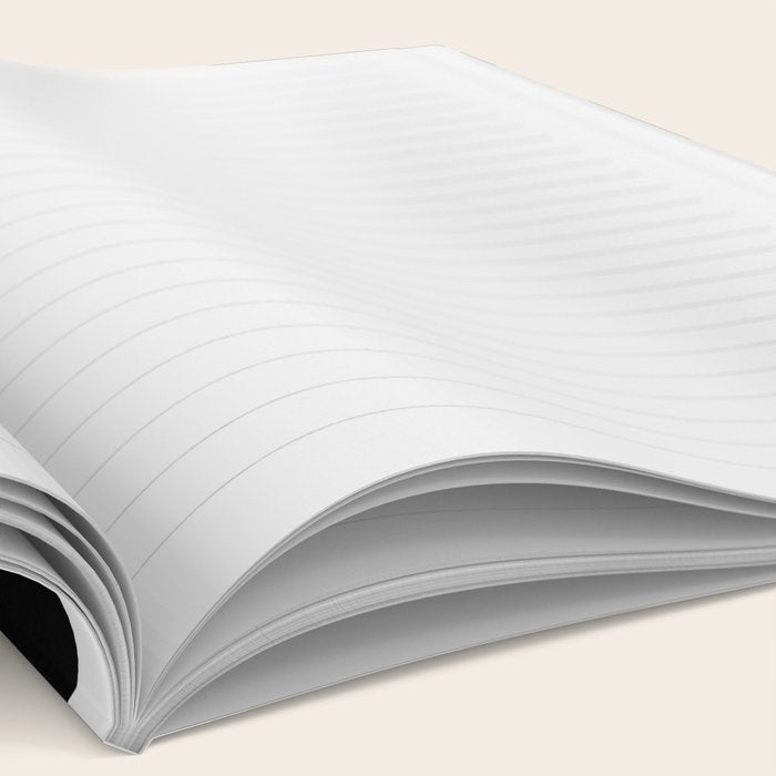 Mid Century Abstract cut-out Pebbles 3. Black and white Notebook Gallery Image 2