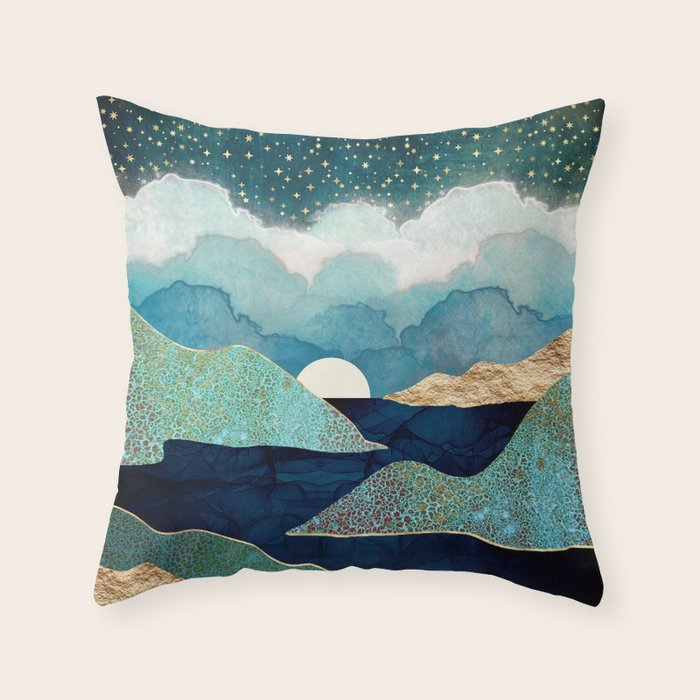 Ocean Clouds Throw Pillow Gallery Image 6