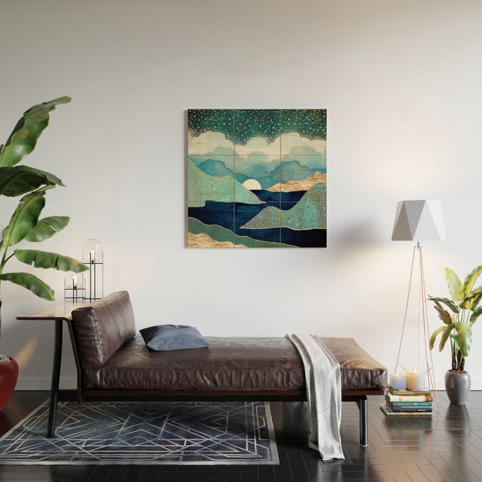 Ocean Clouds Wood Wall Art Gallery Image 2