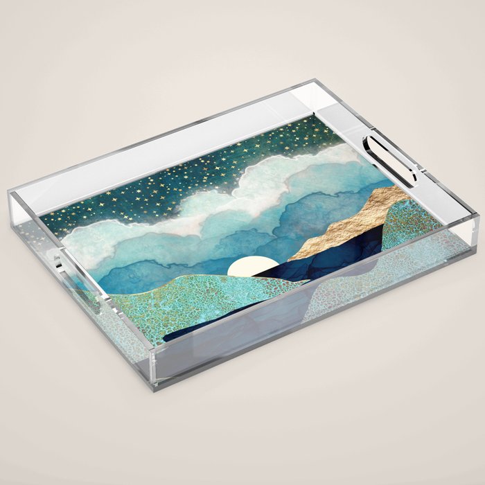 Ocean Clouds Acrylic Tray Gallery Image 1