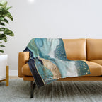Ocean Clouds Throw Blanket Gallery Image 1