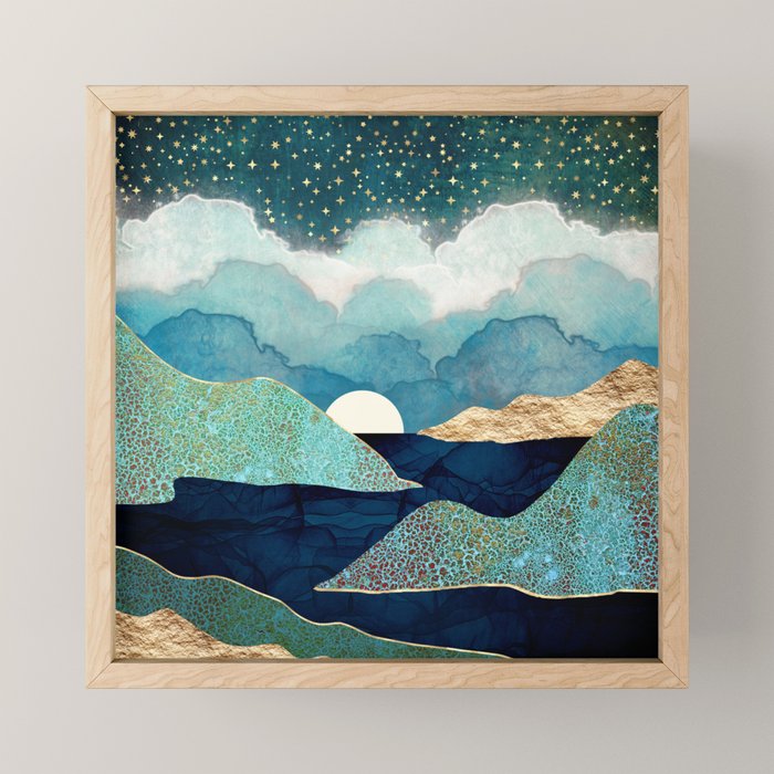 Ocean Clouds Mini Art Print Gallery Image 1