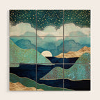 Ocean Clouds Wood Wall Art Gallery Image 1
