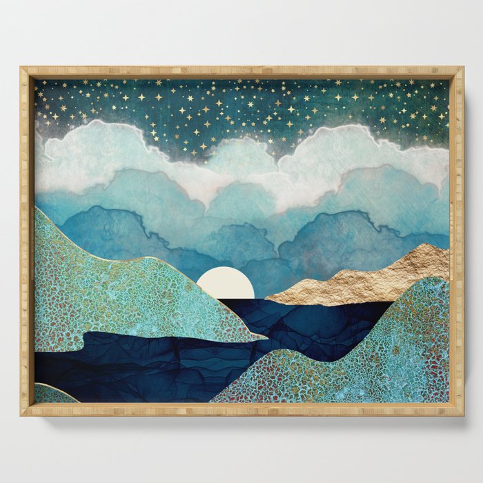 Ocean Clouds Serving Tray Gallery Image 1