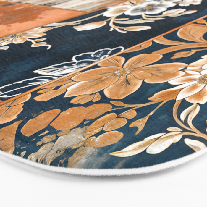 Floral Patches of Yesteryear Bath Mat Gallery Image 3