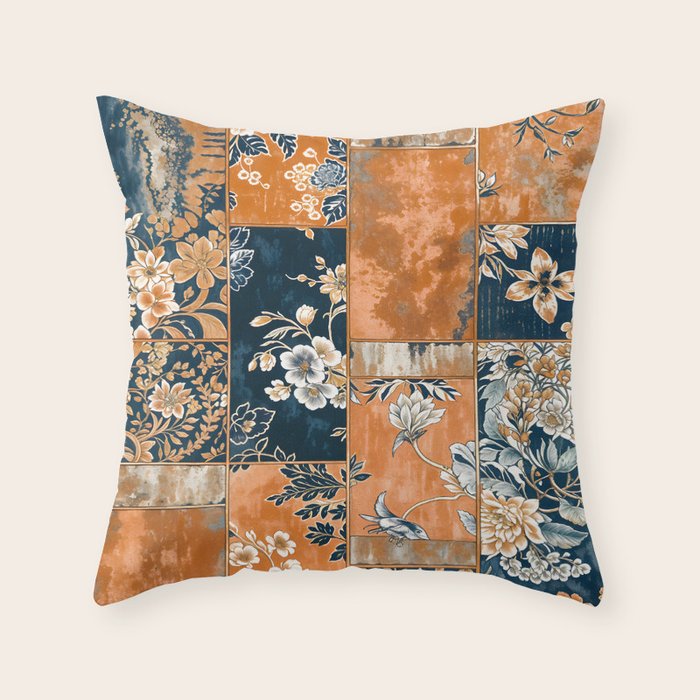 Floral Patches of Yesteryear Throw Pillow Gallery Image 6