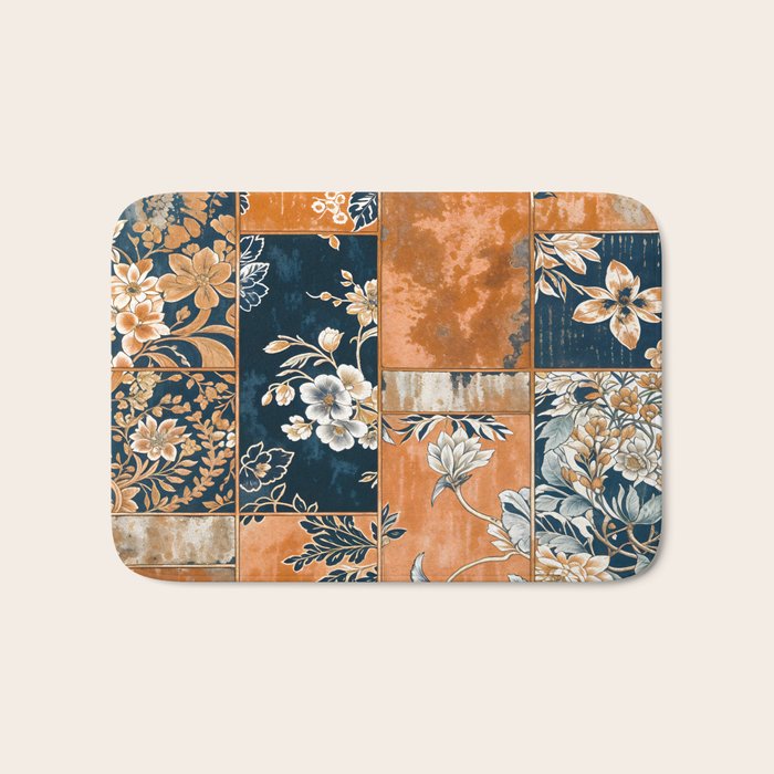 Floral Patches of Yesteryear Bath Mat Gallery Image 1