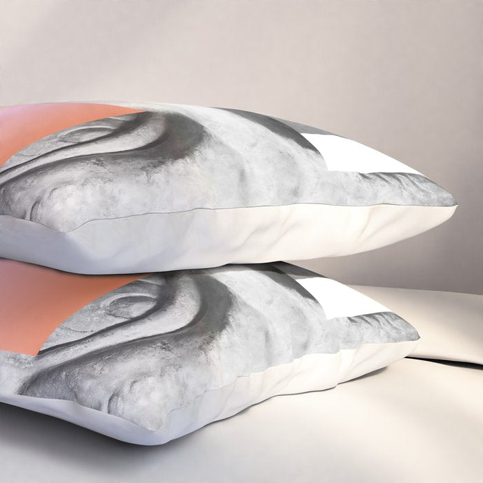 Sculpture of a Man With Shifting Patterns 1 Pillow Sham Gallery Image 3