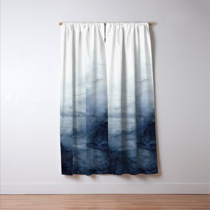 Indigo Abstract Painting | No.2 Window Curtain Gallery Image 3