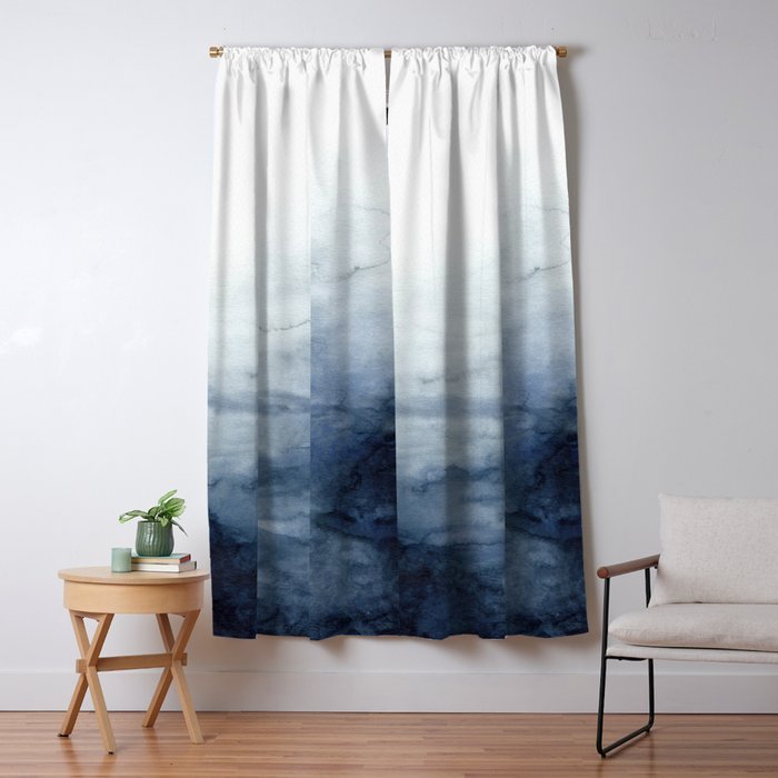 Indigo Abstract Painting | No.2 Window Curtain Gallery Image 5