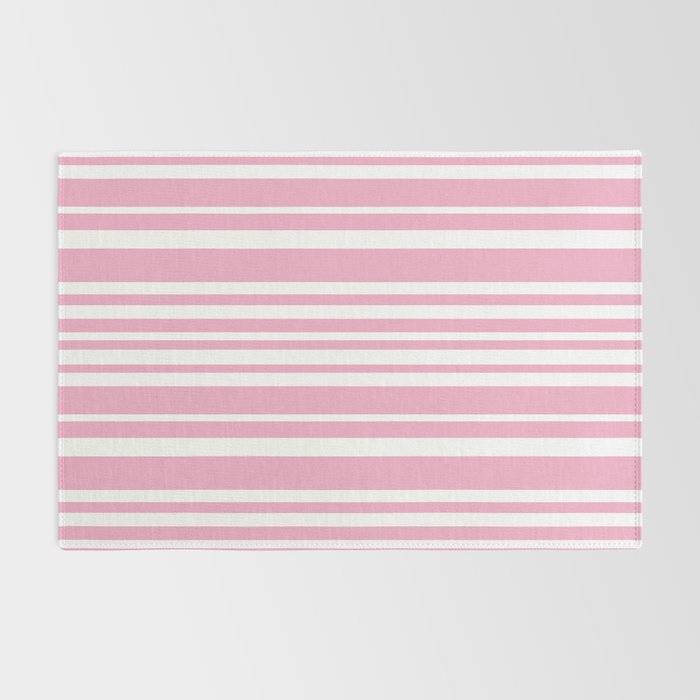 Classic Stripes XXXI - Pastel Pink  Rug Gallery Image 2