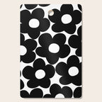 Black & White Retro Daisies #1 #decor #art #society6 Cutting Board Gallery Image 1