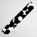 Black & White Retro Daisies #1 #decor #art #society6 Table Runner Gallery Image 3