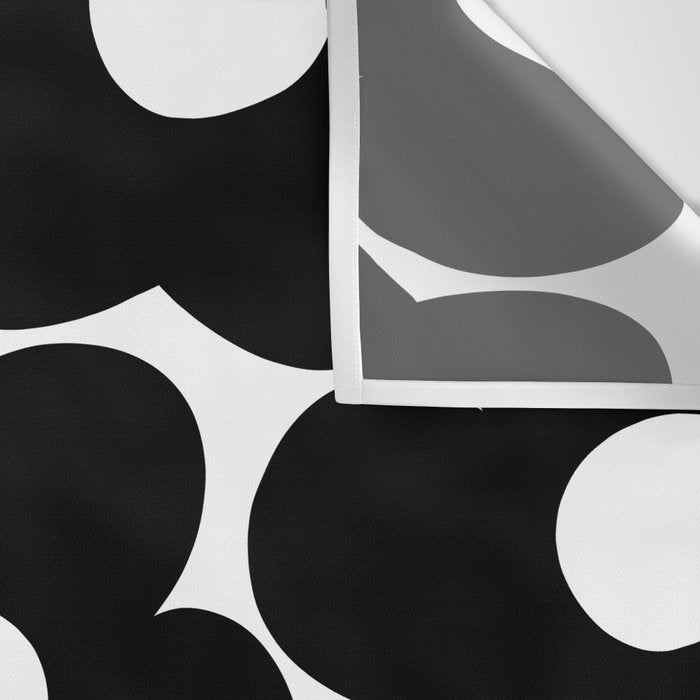 Black & White Retro Daisies #1 #decor #art #society6 Wall Tapestry Gallery Image 3