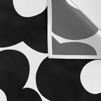 Black & White Retro Daisies #1 #decor #art #society6 Wall Tapestry Gallery Image 3