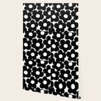 Black & White Retro Daisies #1 #decor #art #society6 Wallpaper Gallery Image 2