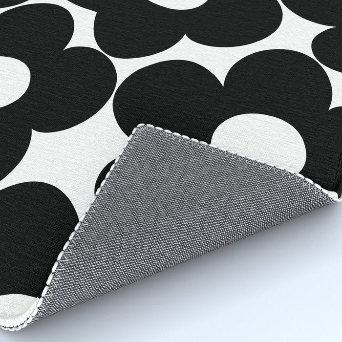 Black & White Retro Daisies #1 #decor #art #society6 Rug Gallery Image 4