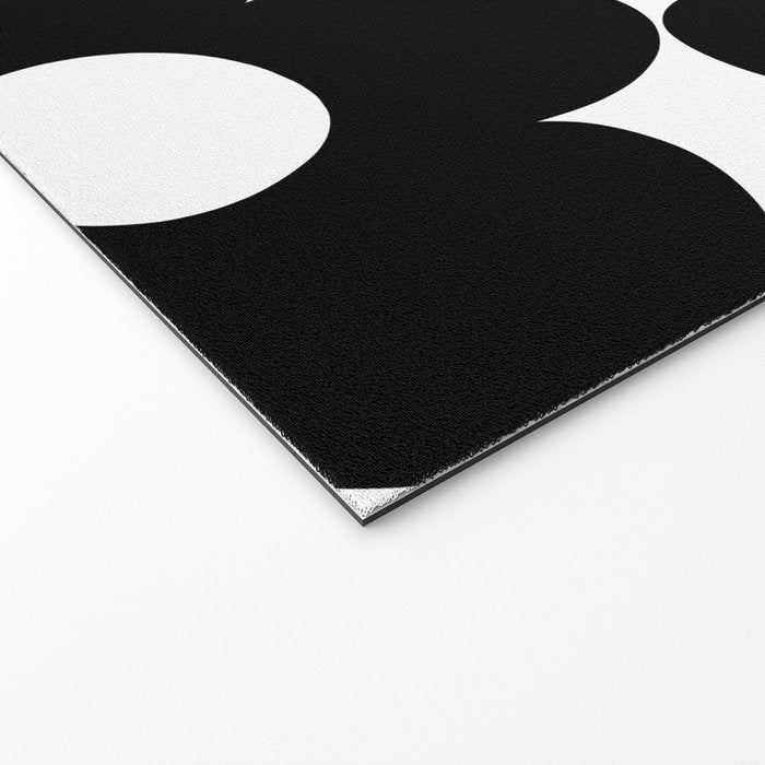 Black & White Retro Daisies #1 #decor #art #society6 Welcome Mat Gallery Image 2