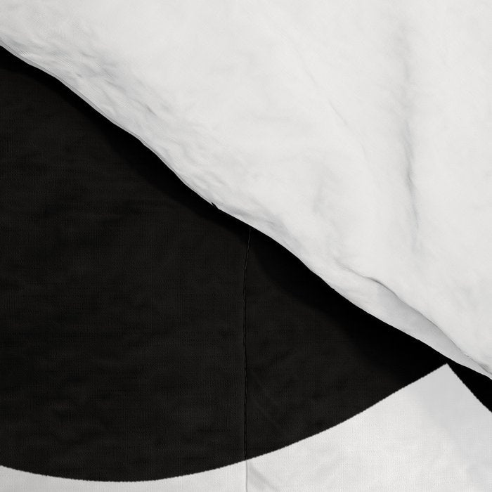 Black & White Retro Daisies #1 #decor #art #society6 Comforter Gallery Image 4