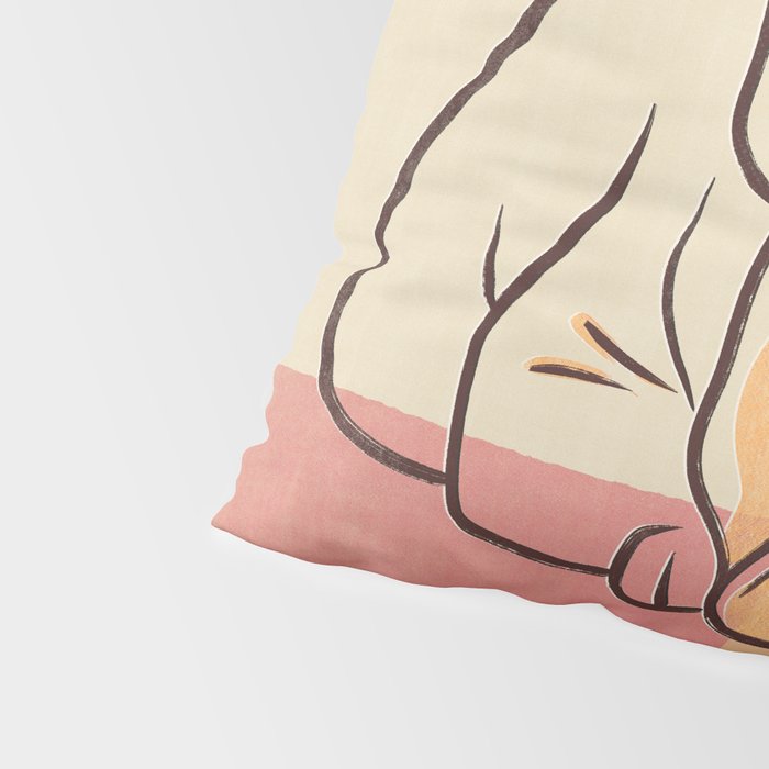 Adorable French Bulldog - Playful Dog Design in Neutral Tones Pillow Sham Gallery Image 4