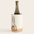Adorable French Bulldog - Playful Dog Design in Neutral Tones Wine Chiller Gallery Image 3