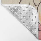 Adorable French Bulldog - Playful Dog Design in Neutral Tones Bath Mat Gallery Image 2
