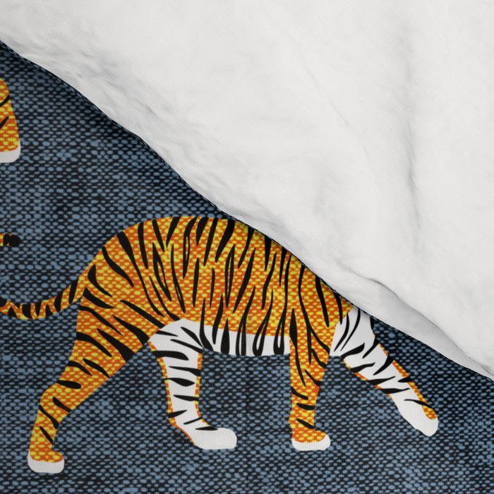 walking tigers - blue Comforter Gallery Image 4