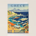 Greece Mid Century Travel Poster Stationery Card Gallery Image 2