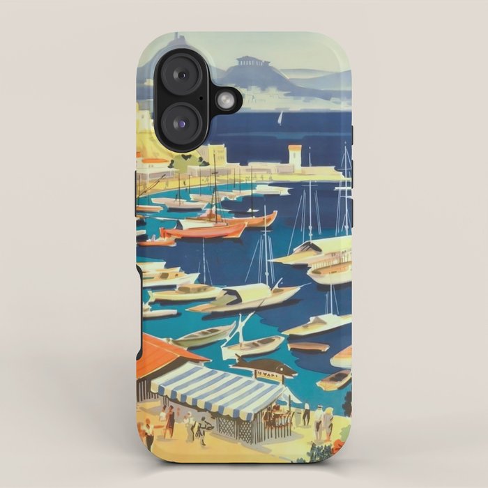 Greece Mid Century Travel Poster iPhone Case Gallery Image 1