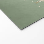 Chinoiserie Sage Green Cherry Blossom Bird Garden Welcome Mat Gallery Image 2