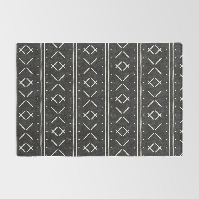 mud cloth stitch - onyx Rug Gallery Image 2