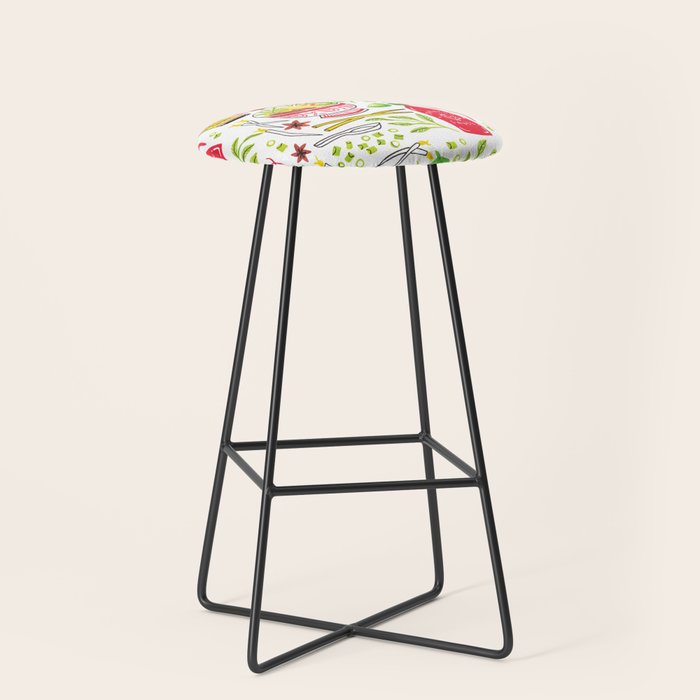 Vietnamese Pho Soup Sriracha Stool Gallery Image 1