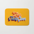 Zero F*cks Given - Yellow & Blue Palette Bath Mat Gallery Image 1