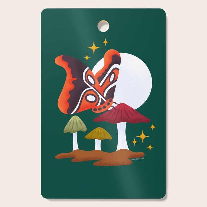Moth - Crepuscular Critters Cutting Board Gallery Image 1