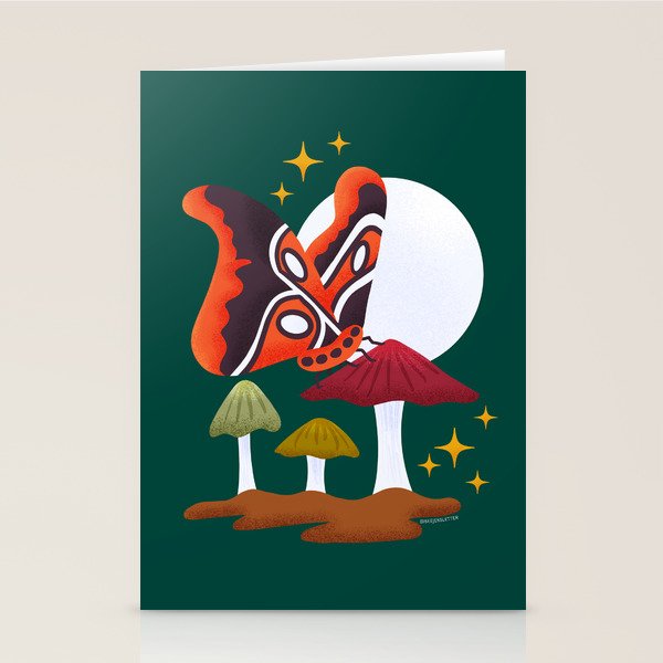 Moth - Crepuscular Critters Stationery Card Gallery Image 2