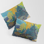 Canadian Landscape Franklin Carmichael Art Nouveau Post-Impressionism Autumn Hillside Pillow Sham Gallery Image 3