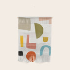 Modern Minimalist Shapes Digital Cut Out Artwork Wall Hanging Gallery Image 1
