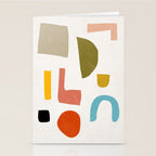 Modern Minimalist Shapes Digital Cut Out Artwork Stationery Card Gallery Image 2