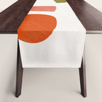 Modern Minimalist Shapes Digital Cut Out Artwork Table Runner Gallery Image 1