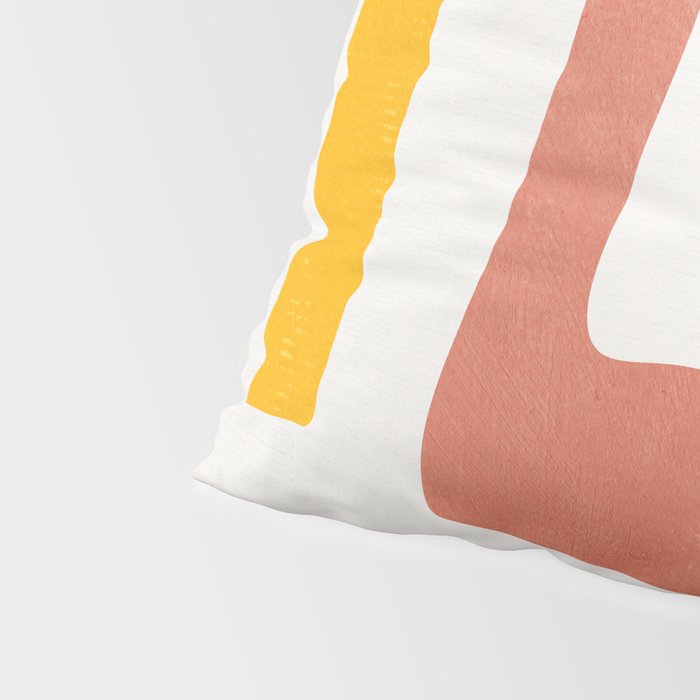 Modern Minimalist Shapes Digital Cut Out Artwork Pillow Sham Gallery Image 4