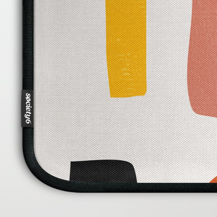 Modern Minimalist Shapes Digital Cut Out Artwork Laptop Sleeve Gallery Image 3