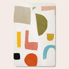 Modern Minimalist Shapes Digital Cut Out Artwork Cutting Board Gallery Image 1