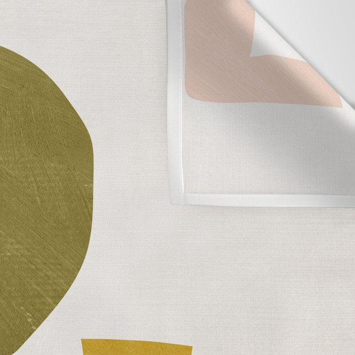 Modern Minimalist Shapes Digital Cut Out Artwork Wall Tapestry Gallery Image 3