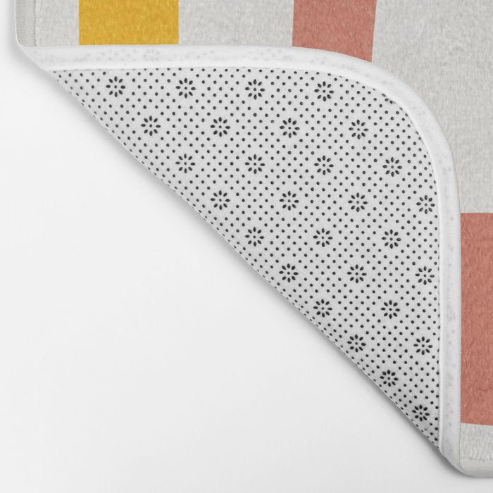 Modern Minimalist Shapes Digital Cut Out Artwork Bath Mat Gallery Image 2