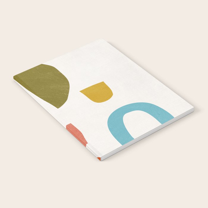 Modern Minimalist Shapes Digital Cut Out Artwork Notebook Gallery Image 1