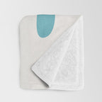 Modern Minimalist Shapes Digital Cut Out Artwork Throw Blanket Gallery Image 3