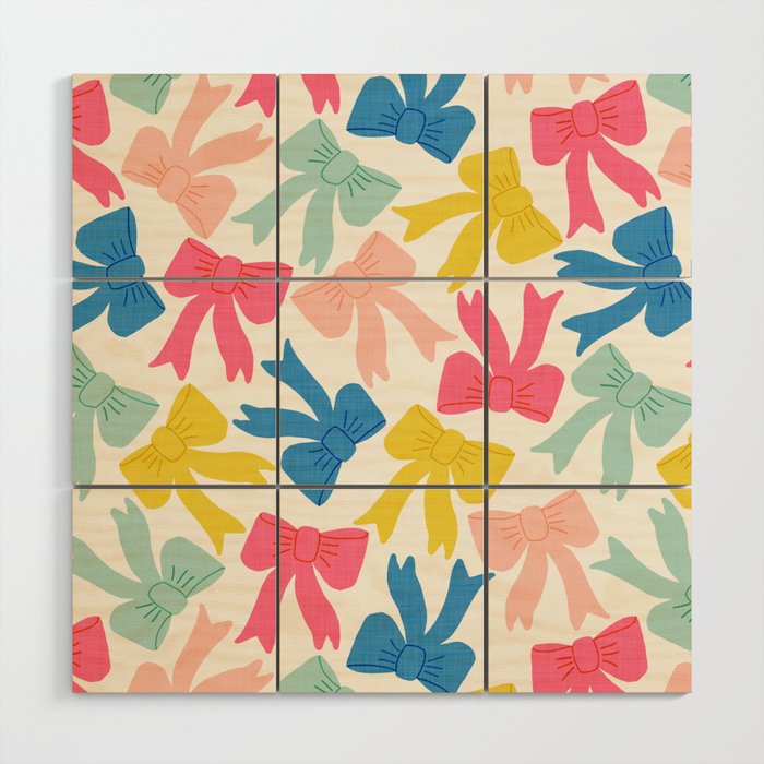 Cheery Bows Wood Wall Art Gallery Image 1