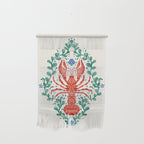 Fluidity in Color: A Watercolor Portrait of the Majestic Lobster Wall Hanging Gallery Image 1