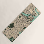 Boston City Map of the United States - Vintage Yoga Mat Gallery Image 1