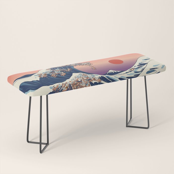 The Great Wave of Dachshunds Bench Gallery Image 1